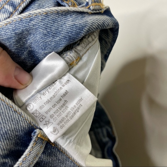 ASM ANNA light wash high rise crop leg jeans size M 28 - Picture 9 of 10